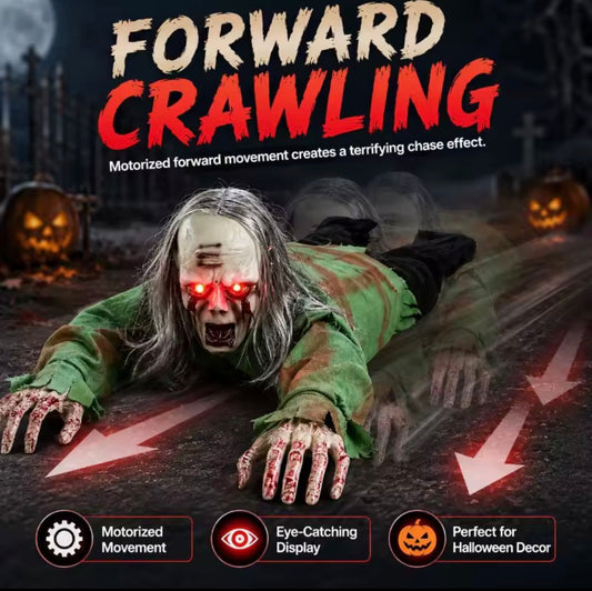 Electric Halloween Crawling Zombie