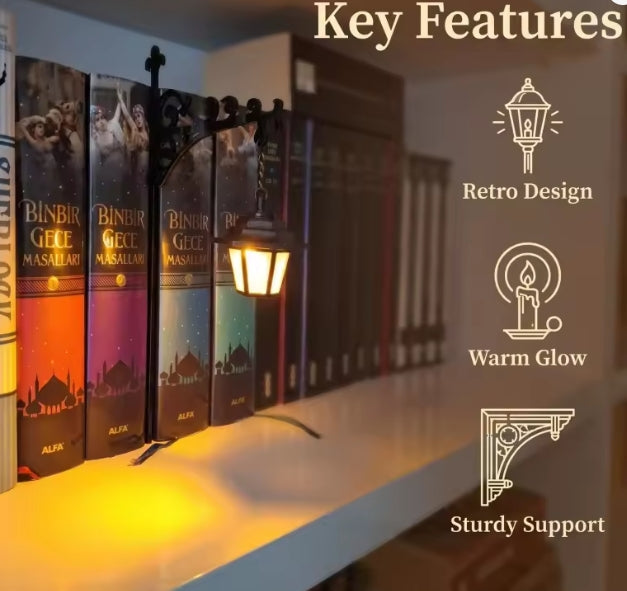 Vintage Bookshelf Lamp