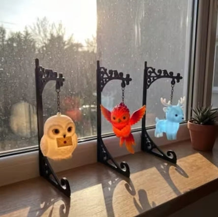 Hanging Magical Animal Bookshelf Lamp