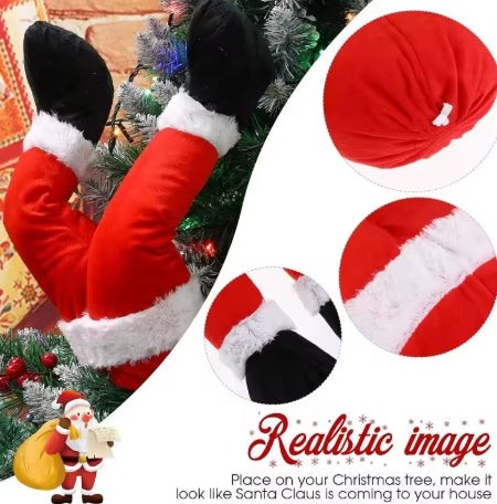 Santa legs decoration for Christmas