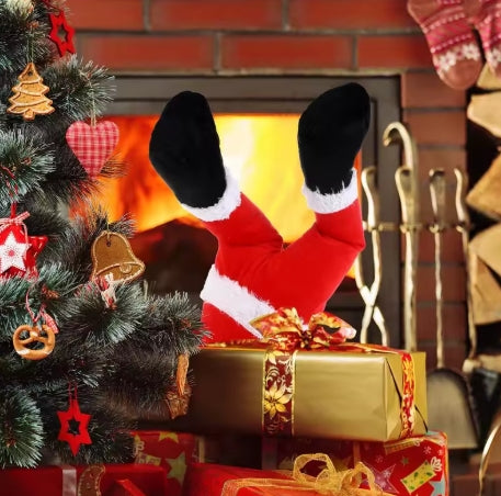 Santa legs decoration for Christmas
